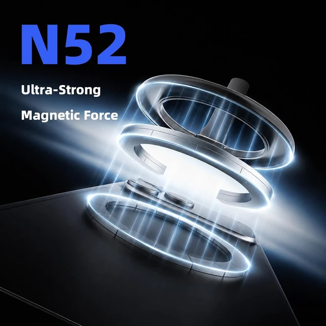 Alt view image 7 of 7 - Magnetic Phone Mount for Car Dashboard Detachable Base Hands-Free Cell Phone Holder 360° Rotatable Universal Vehicle Mount with Strong Adhesive Pad for GPS Navigation and One Hand Operation