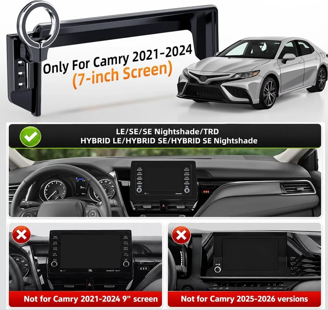 Alt view image 2 of 7 - Magnetic Phone Holder for Toyota Camry 2021-2024 7-Inch Screen for MagSafe