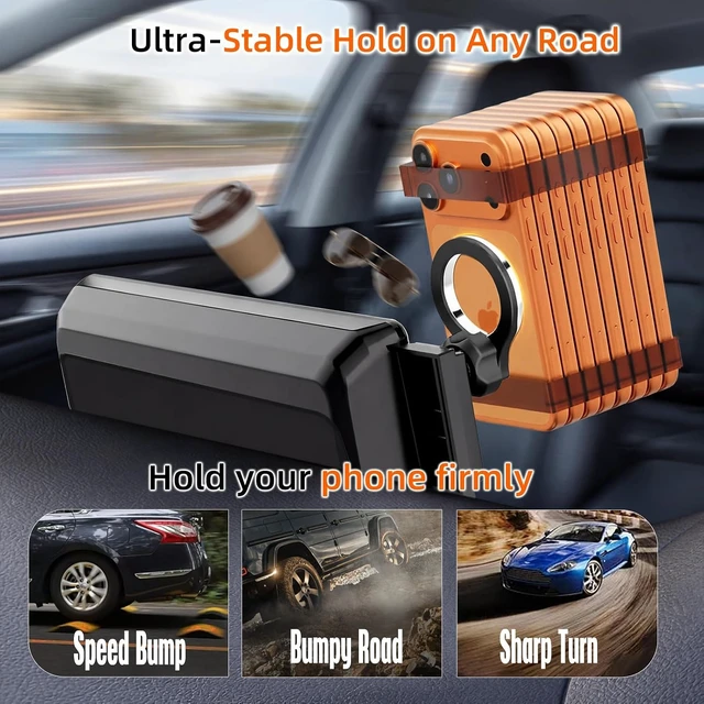 Alt view image 6 of 7 - Magnetic Phone Holder for Toyota Camry 2021-2024 7-Inch Screen for MagSafe
