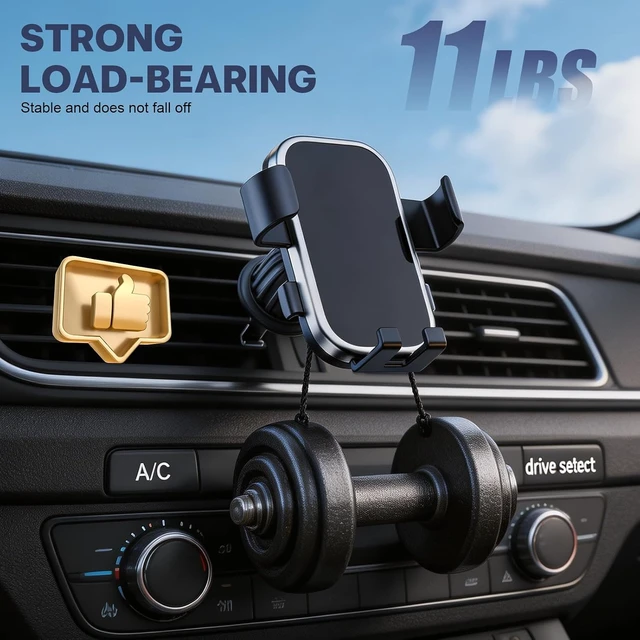 Alt view image 4 of 7 - Car Phone Holder air Vent car Mount Suitable for 4.4-6.8 inches Black