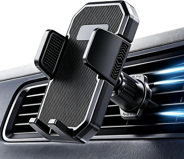 Main image of Car Phone Holders with Metal Hook Clip Air Vent Phone Stand Car Mount
