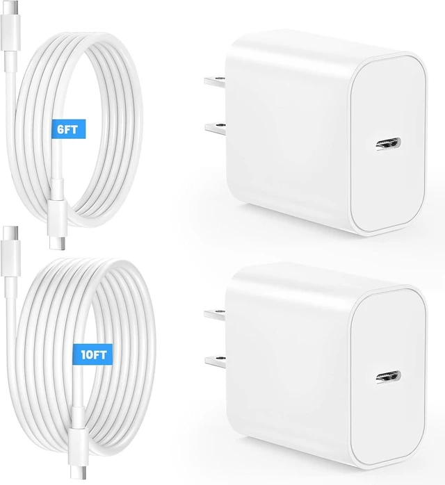 Main image of iPad Charger Fast Charging 20W USB C Charger 10FT & 6FT USB C to C Cable