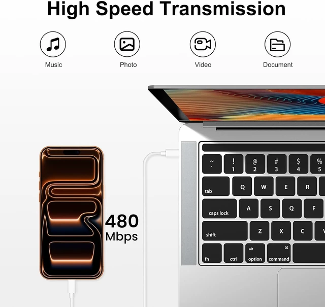 Alt view image 7 of 7 - iPad Charger Fast Charging 20W USB C Charger 10FT & 6FT USB C to C Cable
