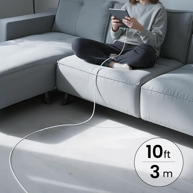 Alt view image 6 of 7 - iPad Charger Fast Charging 20W USB C Charger 10FT & 6FT USB C to C Cable