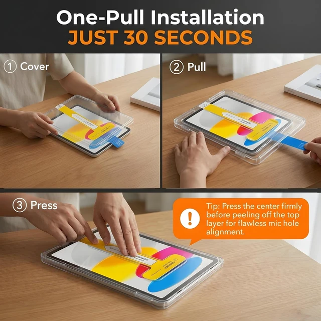 Alt view image 2 of 6 - Screen Protector for iPad Pro 13 M4 M5 (2024 2025)