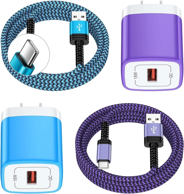 Main image of 2Pack Kindle Charging Amazon Fire Tablet Charger Replacement Type C for Kindle Colorsoft/Scribe/Paperwhite Signature Edition/Kids Pro/Android Charging for Fire 10 HDX 7 8 10 Plus/Tablet Cord 11th 12
