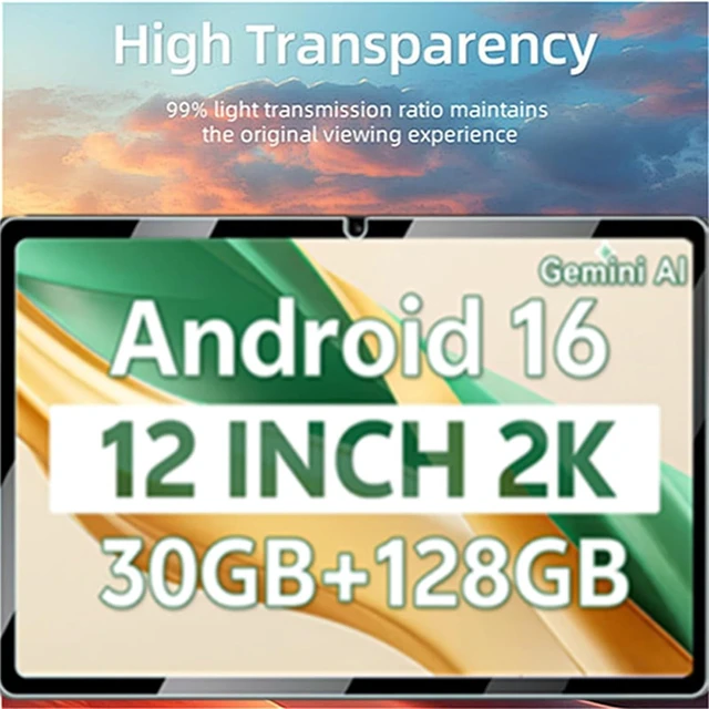 Alt view image 4 of 6 - 2 Pack Screen Protector for SVITOO Tab 12/P12 Android 16 Tablet Anti-Scratch 9H Tempered Glass Film Guard for FIRYMID 12 Inch/Relndoo TAB9 12 inch Tablets
