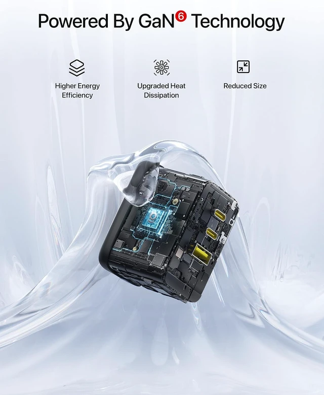 Alt view image 7 of 7 - Enerfill 70W USB C Charger Fast Charging Block with Foldable Plug