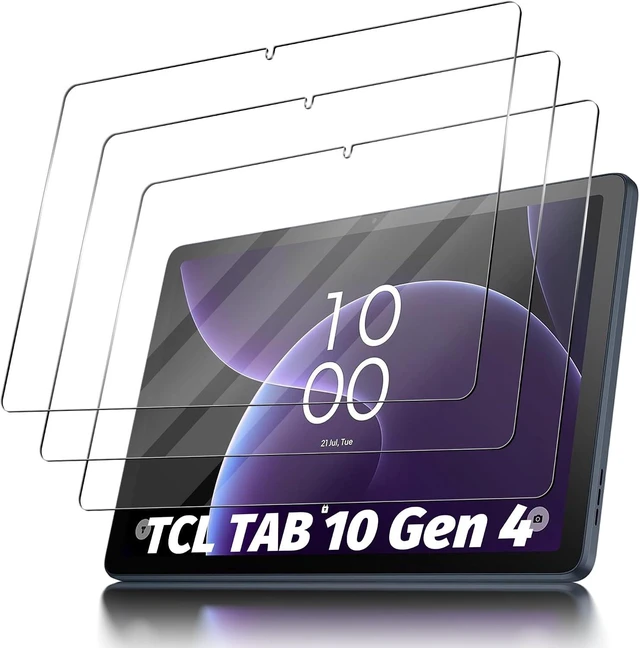 Main image of (3 Pack Tempered Glass Screen Protector Compatible for TCL TAB 10 Gen 4 10.1 inch Protector De Pantalla 9H High Definition Anti-Scratch Bubble-Free