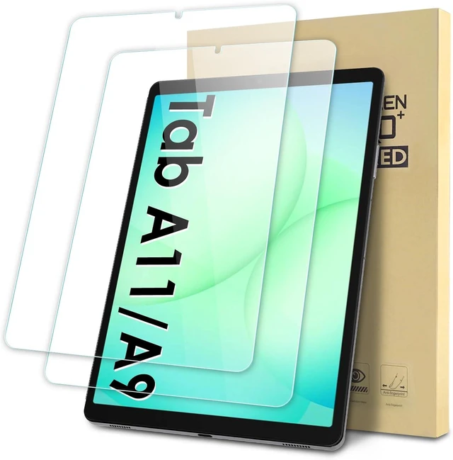 Main image of 2-Pack Screen Protector Compatible with Galaxy Tab A11/ A9 8.7 inch 2023 Tempered Glass Clear Film Anti-Scratch 9H Hardness Easy Installation (SM-X133/ SM-X135/ SM-X110/ SM-X115)