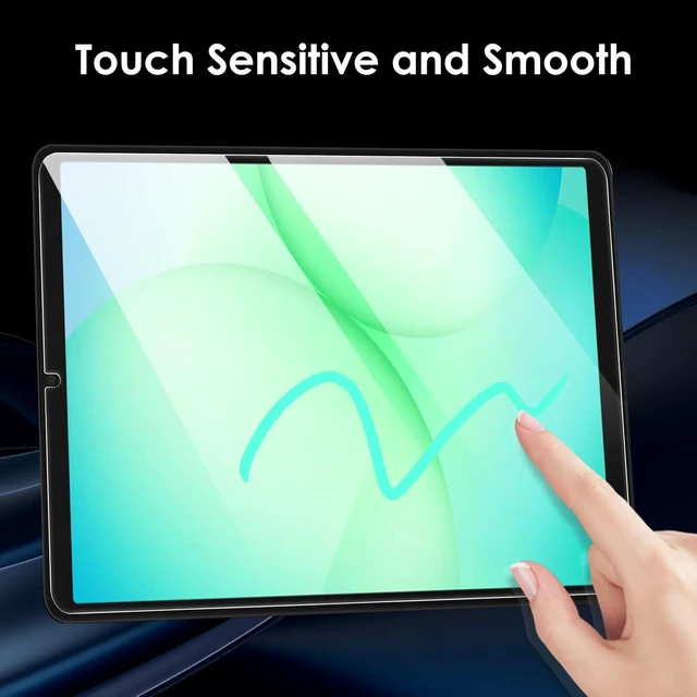 Alt view image 3 of 6 - 2-Pack Screen Protector Compatible with Galaxy Tab A11/ A9 8.7 inch 2023 Tempered Glass Clear Film Anti-Scratch 9H Hardness Easy Installation (SM-X133/ SM-X135/ SM-X110/ SM-X115)