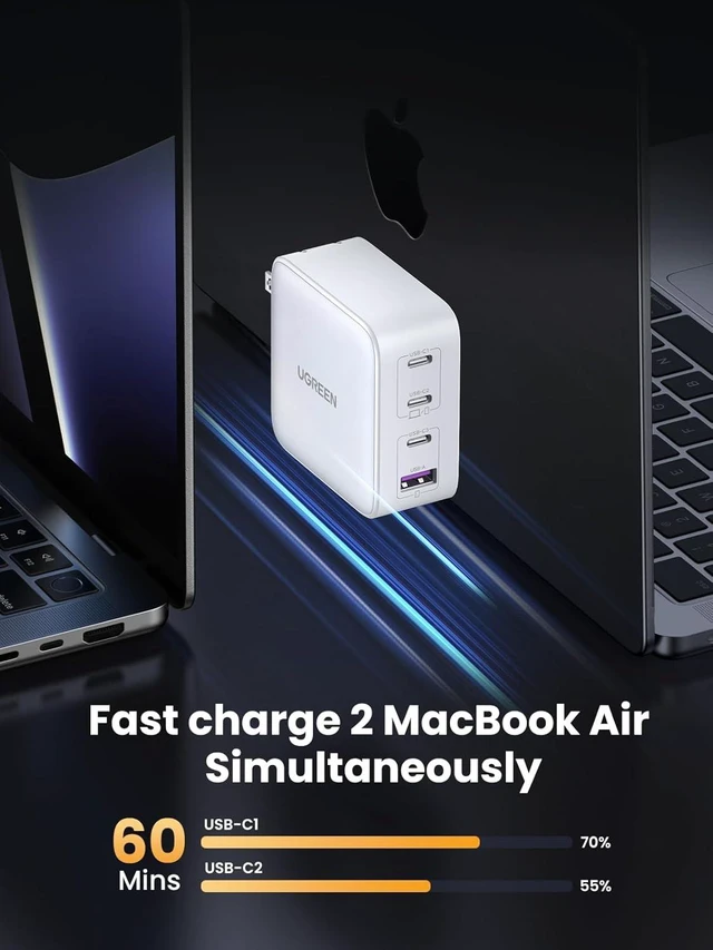 Alt view image 4 of 7 - Nexode 100W GaN USB C Charger 4-Port Fast Laptop Charger