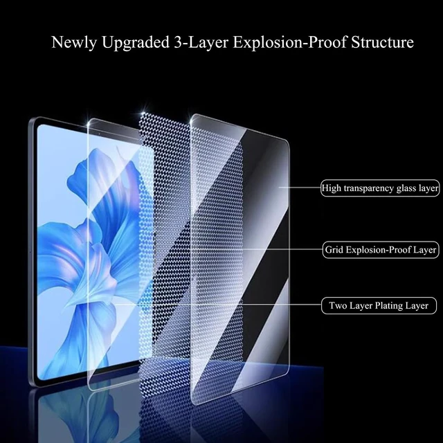 Alt view image 7 of 7 - 2 Pack Tempered Glass Screen Protector for Galaxy Tab A 10.1 (2019) Galaxy Tab A 10.1 SM-T515/T510 9H Hardness High Definition Anti-Scratch