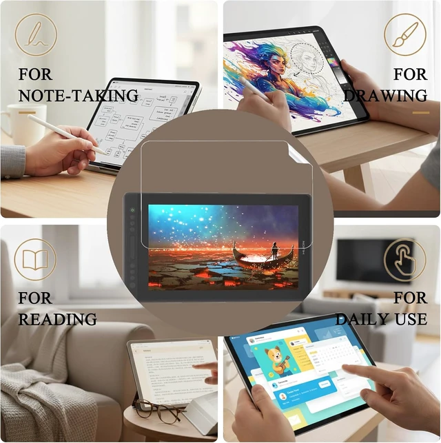 Alt view image 6 of 7 - 2-Pack Paperfeel Screen Protector Work with HUI ON KAMVAS Pro 16