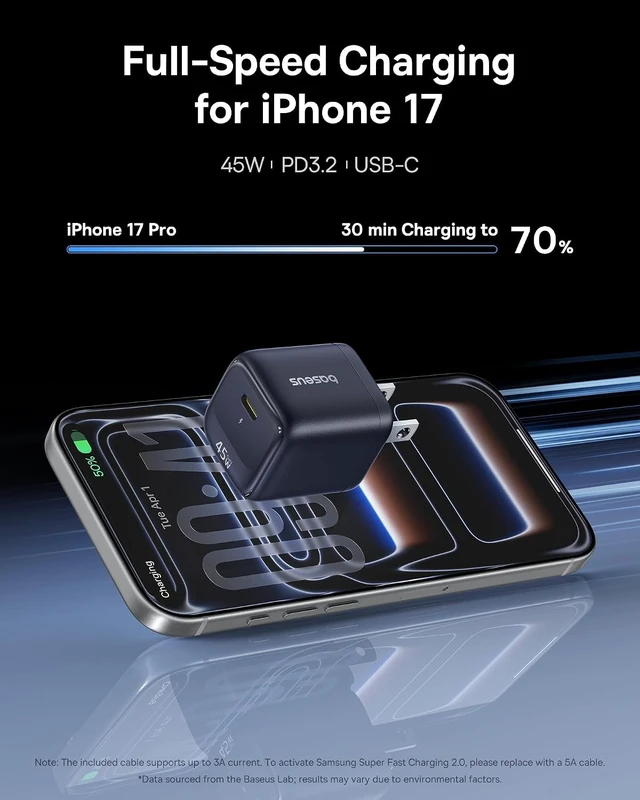 Alt view image 3 of 7 - 45W USB C Charger Block 2 Pack Super Fast Charger with USB-C Cable for iPhone 16/15 Series iPad Galaxy S24 Ultra and More Series