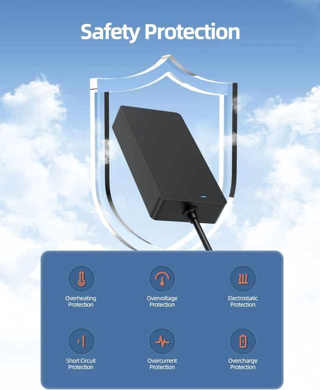 Alt view image 6 of 7 - 100W USB C Fast Charging AC Charger Fit for Pro Rugged 10 12 Tablet RA00260 RA02260 Supply Adapter Cord