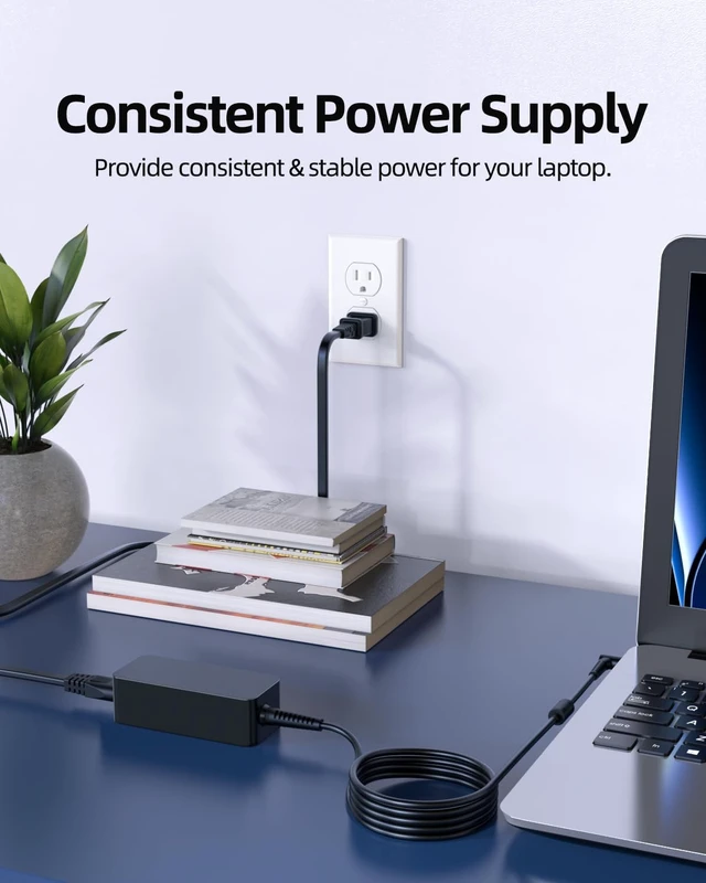 Alt view image 6 of 6 - AC Charger Fit for Notebook-Series-9 900X 940X Np900 Np900X Np940 Np940X Np905S Np915S Np930X NP940X3L NP940X3M Ultrabook Ativ Book Touch Screen Laptop with 5Ft Power Adapter Supply