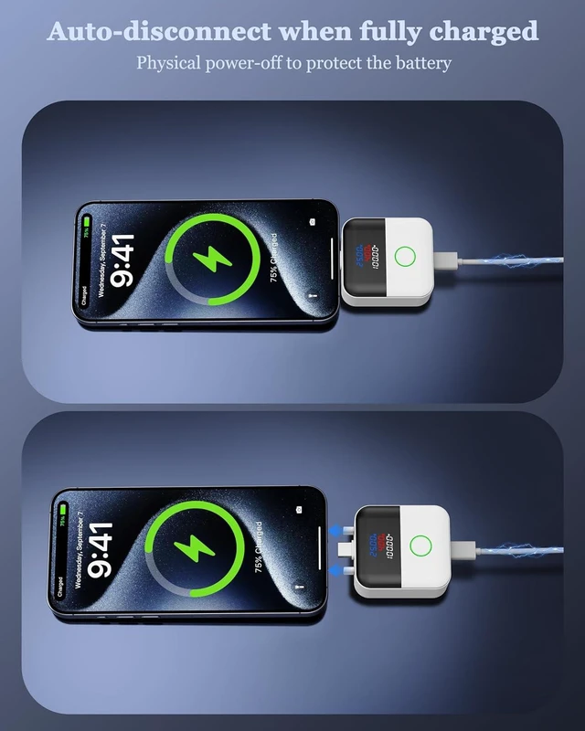 Alt view image 3 of 7 - 140W Smart Auto Stop Charging Adapter : Ai Auto Power Off Charger Protector