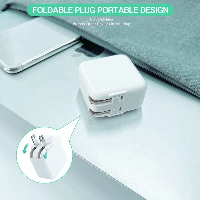 Alt view image 5 of 7 - iPad Charger Fast Charge iPhone 10FT i-Pad Charging Cord 12W i Pad Charger Fast Charging Block Foldable Portable Travel Plug with Extra Long Lightning Cable Cord Compatible with iPad/iPhone/Airpod