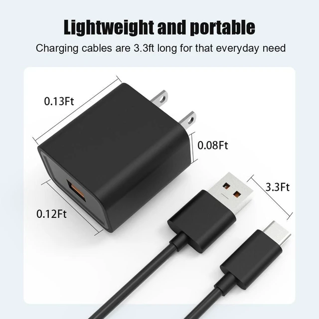 Alt view image 5 of 5 - 15W Charger Fit for Amazon Fire Max 11 Tablet 13th Generation AC Adapter