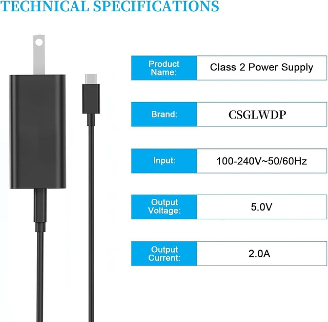 Alt view image 4 of 7 - 5V Fast USB Type C Charger for Android Tablet Cwowdefu Dreamtab ONN Aocwei Byybuo New Amazon Kindle 2024 11th 12th Fire 7 HD 8 10 Max 11 Pro/ Galaxy Tablet Charging Cable