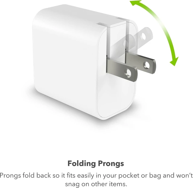 Alt view image 3 of 6 - Mophie speedport 30-30W USB-C GaN Fast Wall Charger