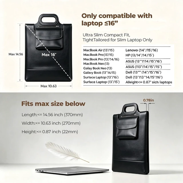 Alt view image 5 of 7 - Wireless Charging Laptop Bag for 16-Inch Laptops Foldable Desk Mat Black