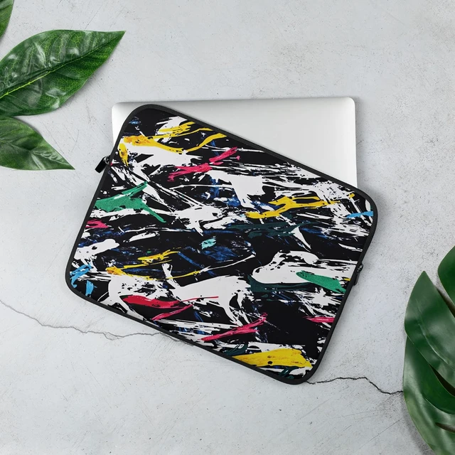 Alt view image 4 of 4 - Printed Laptop Sleeve with Graphic Design Laptop Bag Graphic Laptop Sleeve