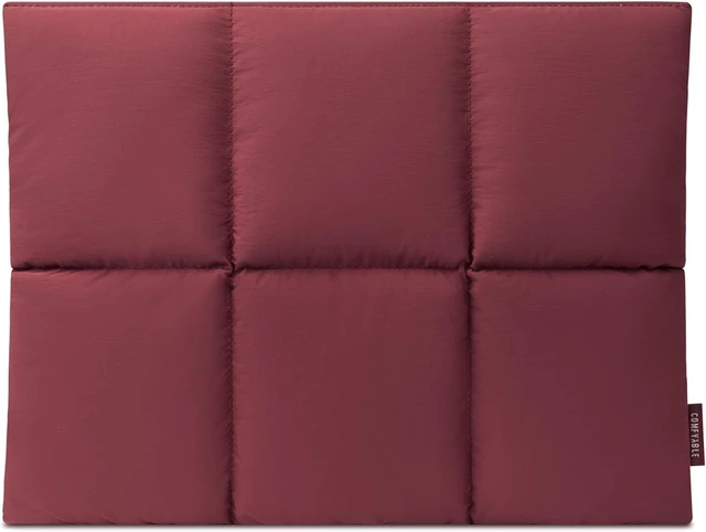 Main image of Puffy Laptop Sleeve 13 Inch 14 Inch Quilted Puffer Laptop Carrying Case for Women Pillow Case Compatible with MacBook Air/Pro M5 M4 M3 M2 Pro/Max 2026 13 MacBook Neo A18 Wine Red