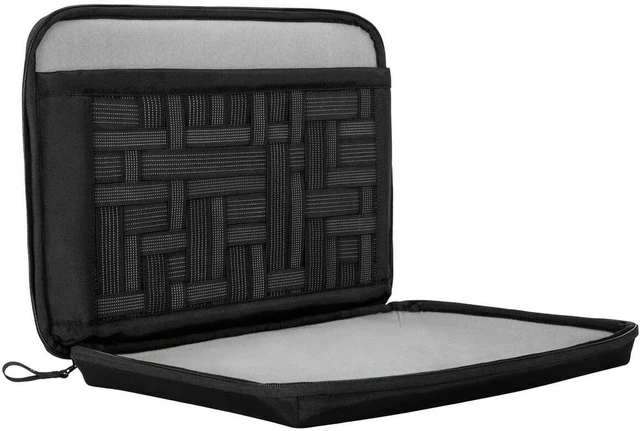Alt view image 2 of 5 - Shield Stash & Go Laptop Sleeve for MacBook Pro 15/16 in Black - Slim 16 Inch Laptop Lightweight Weather-Resistant MacBook Sleeve w/ 360° Protection & Accessory Organization Panel