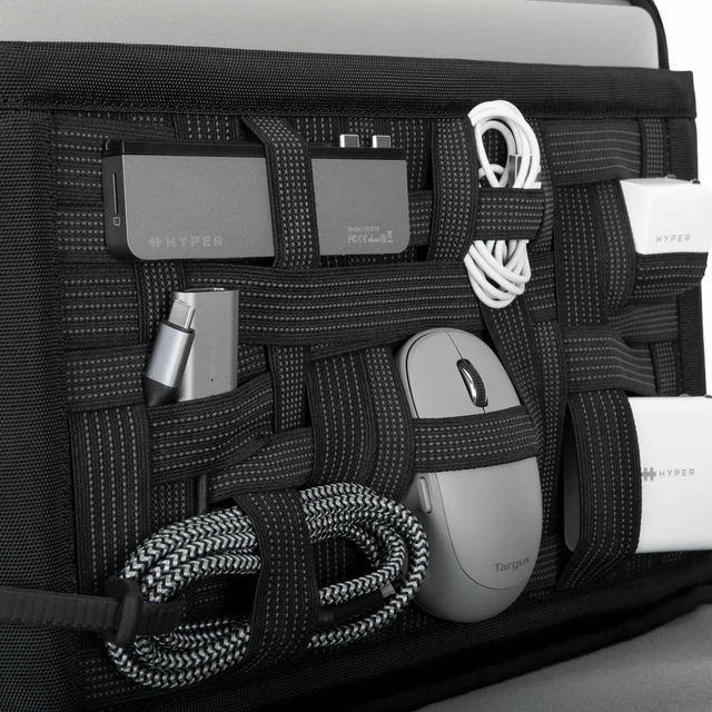Alt view image 5 of 5 - Shield Stash & Go Laptop Sleeve for MacBook Pro 15/16 in Black - Slim 16 Inch Laptop Lightweight Weather-Resistant MacBook Sleeve w/ 360° Protection & Accessory Organization Panel