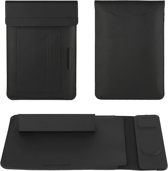 Alt view image 4 of 7 - Laptop Sleeve Bag with Stand and Wireless Charger for MacBook Air 13.6 inch/Pro 14 MacBook Pro/Air/Neo 13 Bag for 14 inch Laptops with Wireless Charging 3 in 1