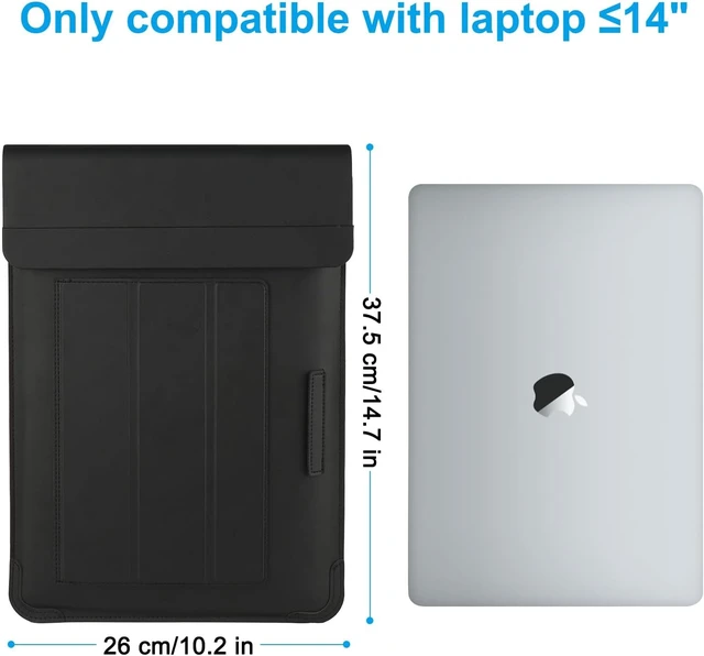Alt view image 5 of 7 - Laptop Sleeve Bag with Stand and Wireless Charger for MacBook Air 13.6 inch/Pro 14 MacBook Pro/Air/Neo 13 Bag for 14 inch Laptops with Wireless Charging 3 in 1