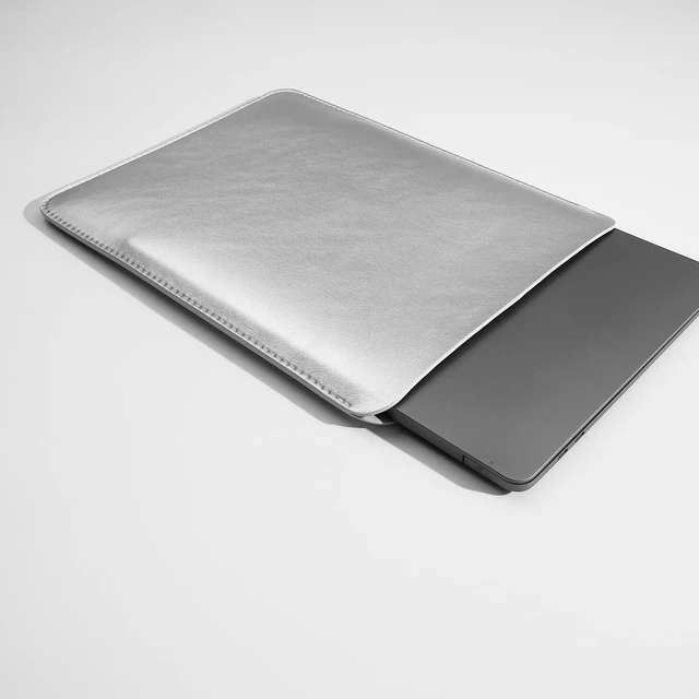 Alt view image 3 of 7 - Laptop Sleeve 13 Inch Compatible with 2024 MacBook Air 13 A3113 M3 A2686 M2 New MacBook Pro 13 M2 M1 Color Silver