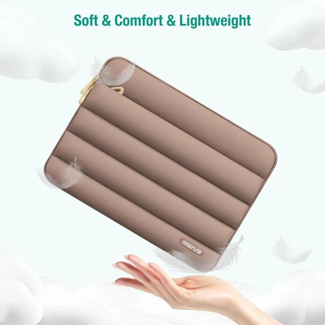 Alt view image 5 of 7 - Laptop Case 17.3 inch 17-17.3 inch Puffy Laptop Sleeve Carrying Case