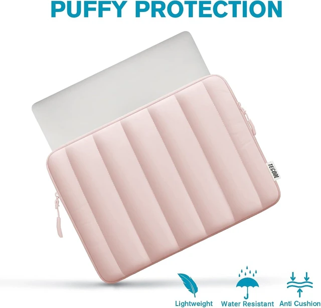 Alt view image 3 of 7 - Puffy Laptop Case 14 in Laptop Sleeve 14 inch for 14 Notebook Pink