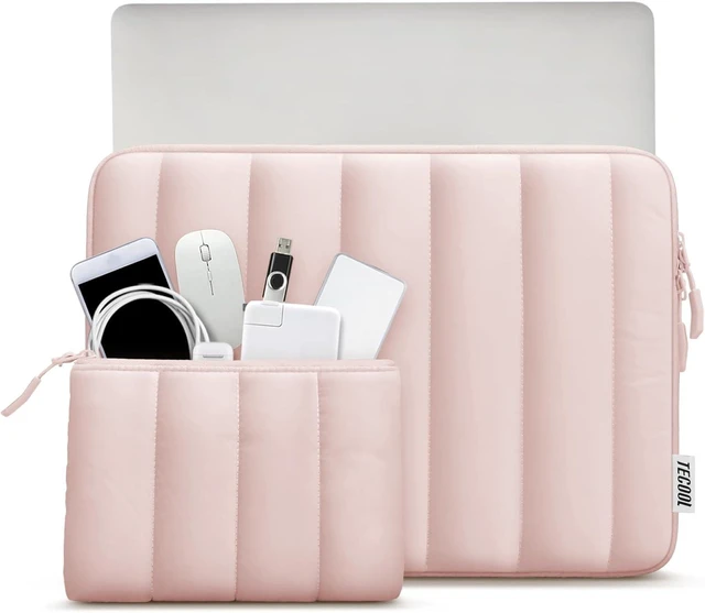 Alt view image 2 of 7 - Puffy Laptop Case 14 in Laptop Sleeve 14 inch for 14 Notebook Pink