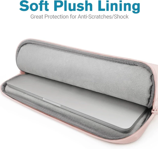 Alt view image 4 of 7 - Puffy Laptop Case 14 in Laptop Sleeve 14 inch for 14 Notebook Pink