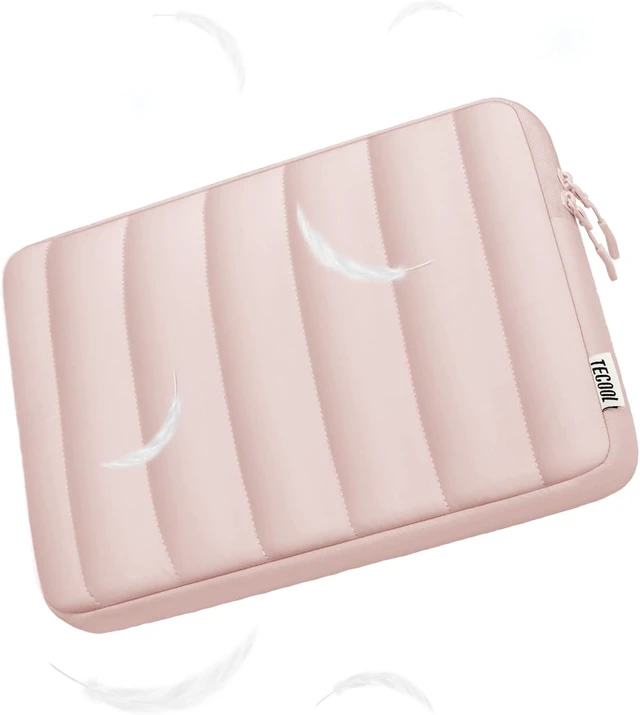 Alt view image 7 of 7 - Puffy Laptop Case 14 in Laptop Sleeve 14 inch for 14 Notebook Pink