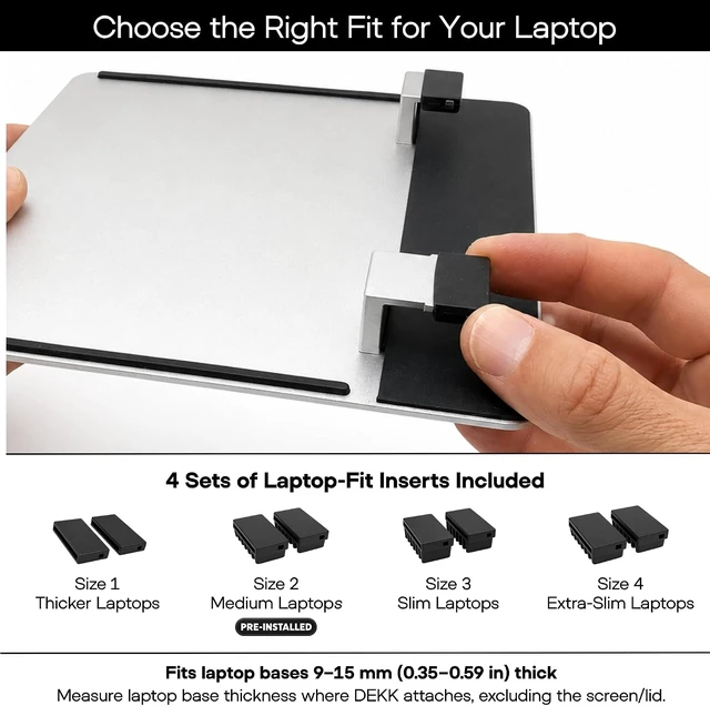 Alt view image 4 of 6 - Laptop Mouse Platform Rigid Aluminum Mouse Pad Fits Most Laptops