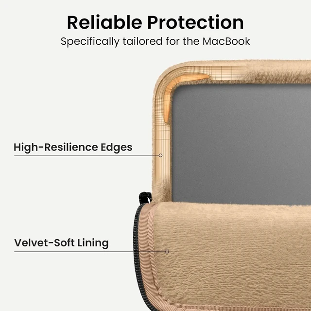 Alt view image 4 of 7 - 360 Protective Puffy Laptop Sleeve for 13-inch MacBook Air M5/A3449