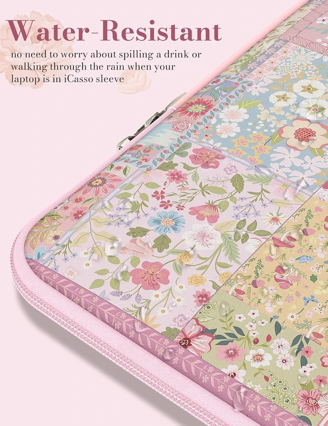 Alt view image 5 of 7 - MacBook Neo Sleeve Cute for MacBook Air 13-13.6In M5-M1 Pink Flowers