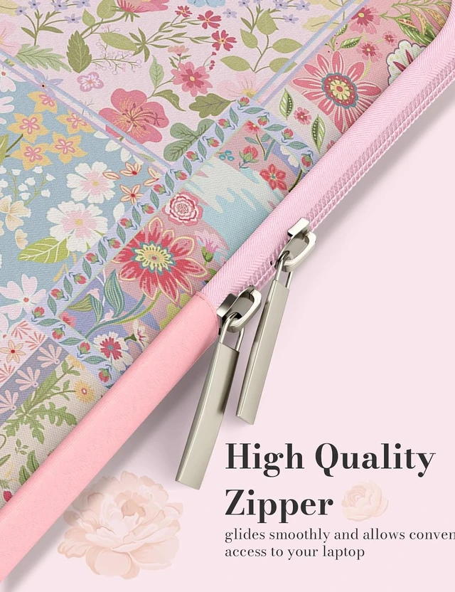 Alt view image 6 of 7 - MacBook Neo Sleeve Cute for MacBook Air 13-13.6In M5-M1 Pink Flowers