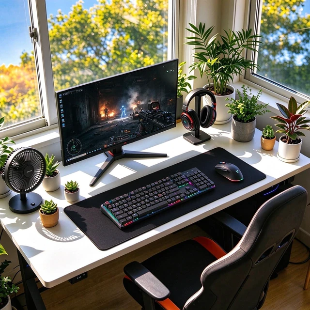 Alt view image 6 of 7 - Mouse Pad Gaming Extra Large Mousepad with Stitched Edges Non-Slip Base