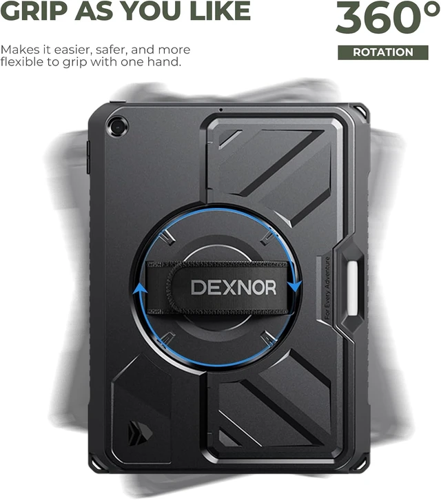 Alt view image 3 of 7 - Case for iPad 9th/8th/7th Generation 10.2 Rugged Extra-Wide Stand