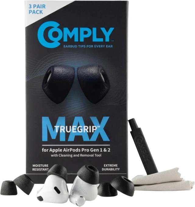 Main image of Comply TrueGrip MAX Premium Memory Foam Replacement Earbud Tips