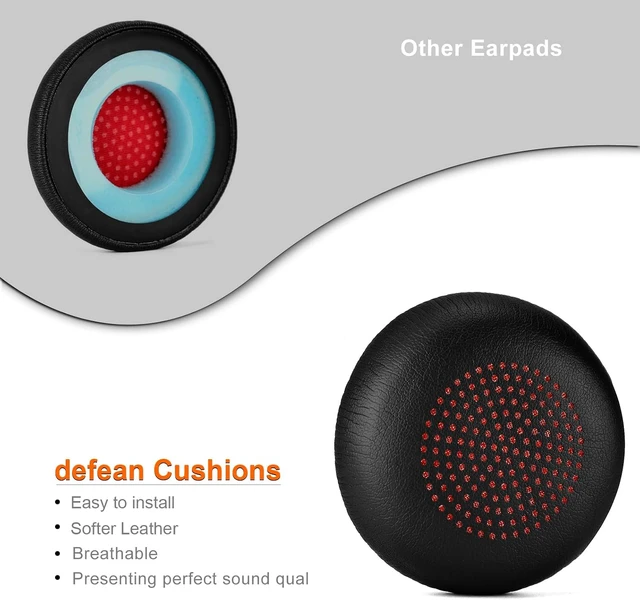 Alt view image 3 of 7 - Defean Earpads for Plantronics Voyager Focus UC B825/1&2 UC Headset