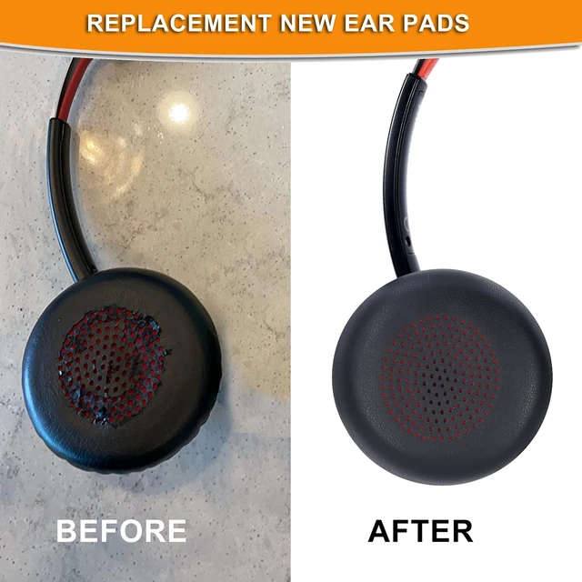 Alt view image 4 of 7 - Defean Earpads for Plantronics Voyager Focus UC B825/1&2 UC Headset