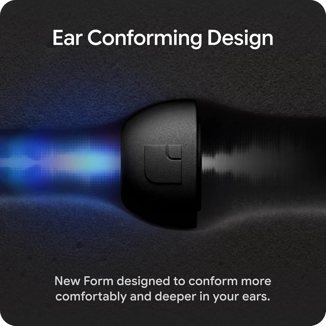 Alt view image 4 of 7 - FoamMasters Premium Memory Foam Ear Tips for AirPods Pro 1&2 Black S/M/L