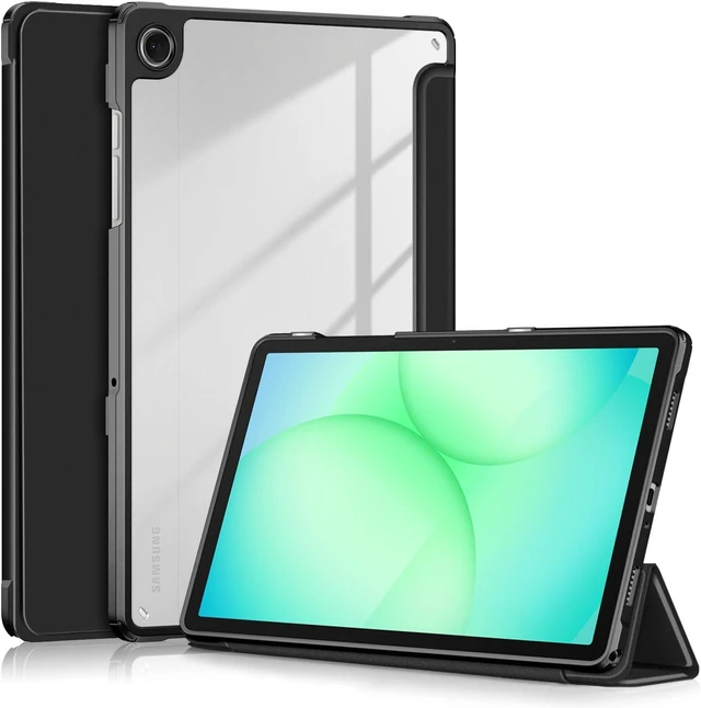 Main image of Hybrid Slim Case for Galaxy Tab A11+ Plus/A9+ Plus 11 Inch Shockproof Clear Back Cover with Auto Wake/Sleep Black